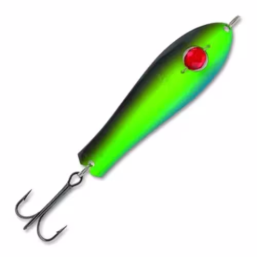 Блесна колеблющаяся Kuusamo Professor 3, 75/12 (бусинка), Gre/Fye/Blu-S