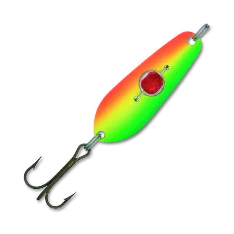 Блесна Kuusamo Rasanen 40 мм, 6 гр, цвет GR/Fye/FR-S, бусинка