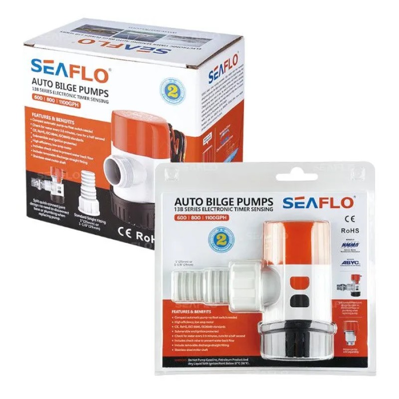 Помпа осушительная SeaFlo SFBP2-G1100-13B, 69 л/мин