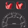 Звезда передняя Motsuv Round Narrow Wide 104BCD, 40T, черный, 1 шт