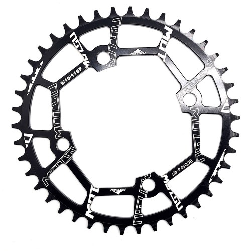 Звезда передняя Motsuv Round Narrow Wide 104BCD, 42T, черный, 1 шт.