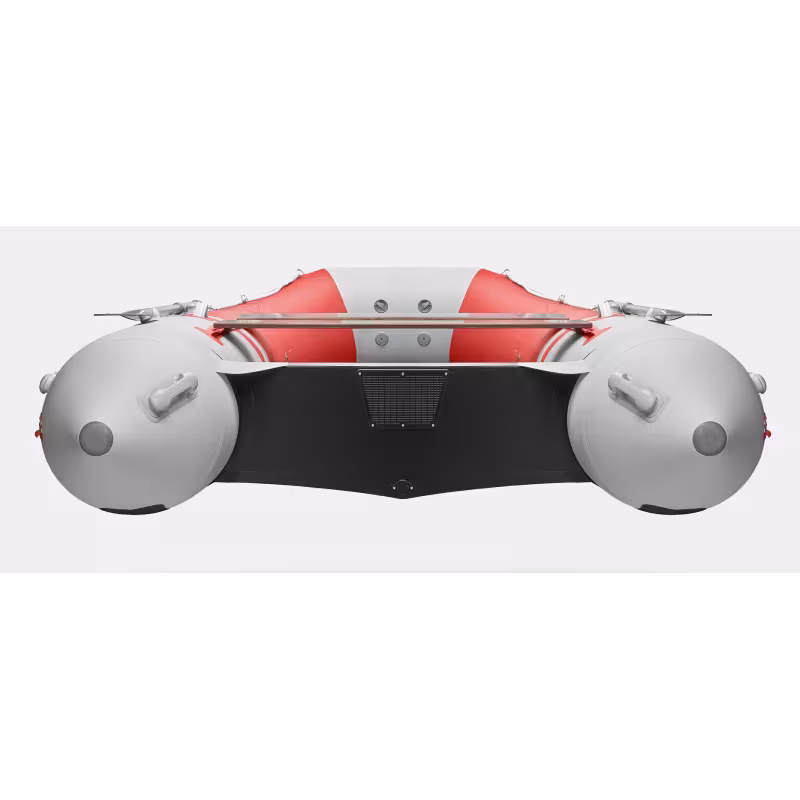 Надувная лодка ПВХ Gladiator B420, пайол фанерный, красный/белый