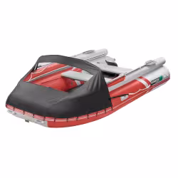 Надувная лодка ПВХ Gladiator E420X, НДНД, красный/белый