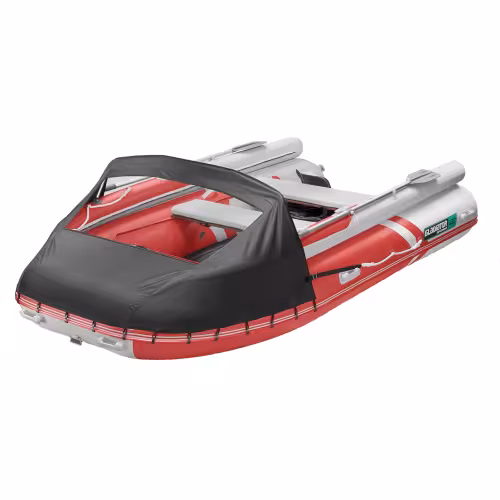 Надувная лодка ПВХ Gladiator E420X, НДНД, красный/белый