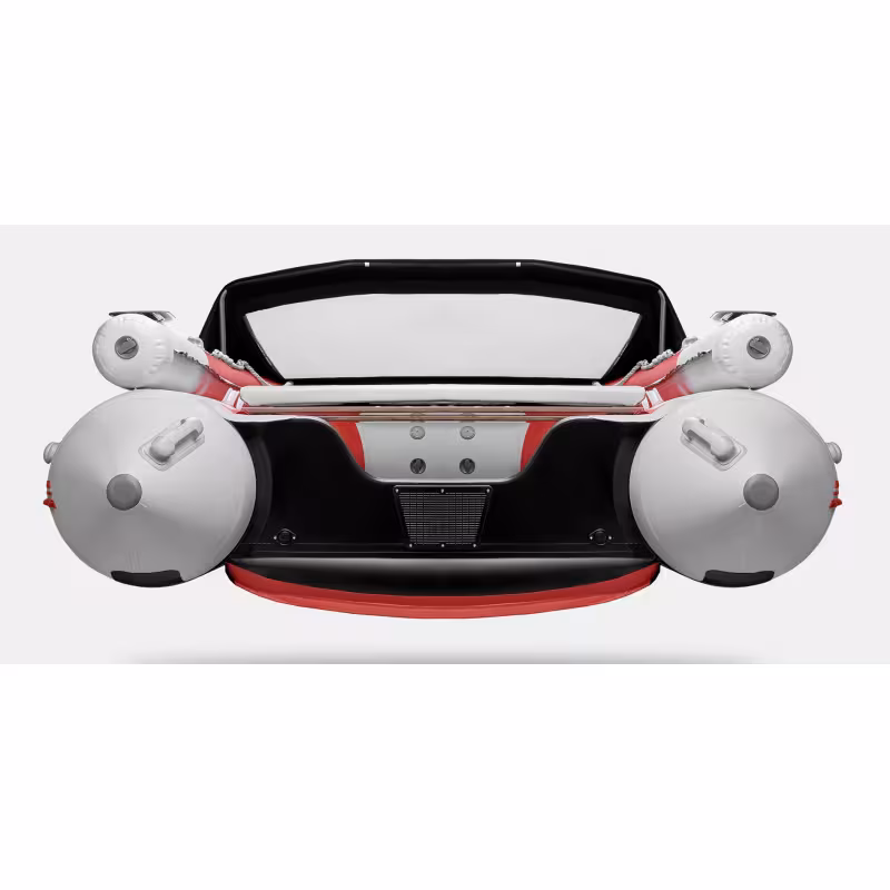 Надувная лодка ПВХ Gladiator E420X, НДНД, красный/белый