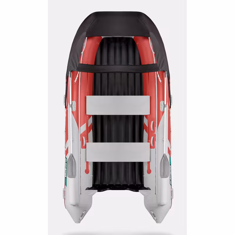Надувная лодка ПВХ Gladiator E420X, НДНД, красный/белый
