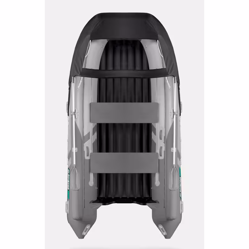Надувная лодка ПВХ Gladiator E420X, НДНД, светло-серый/темно-серый