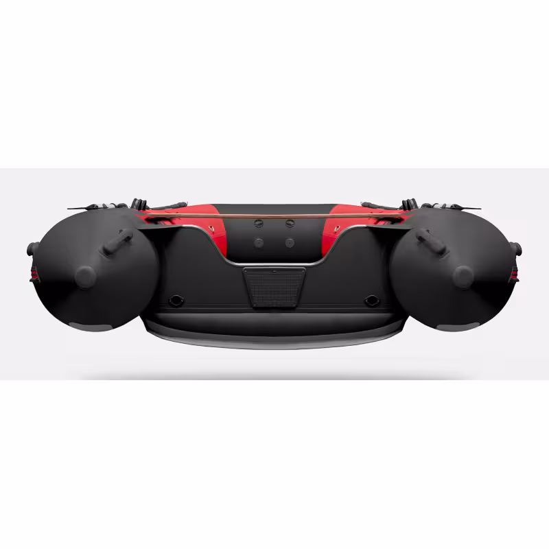 Надувная лодка ПВХ Gladiator E450S, НДНД, красный/черный