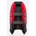 Надувная лодка ПВХ Gladiator E450S, НДНД, красный/черный