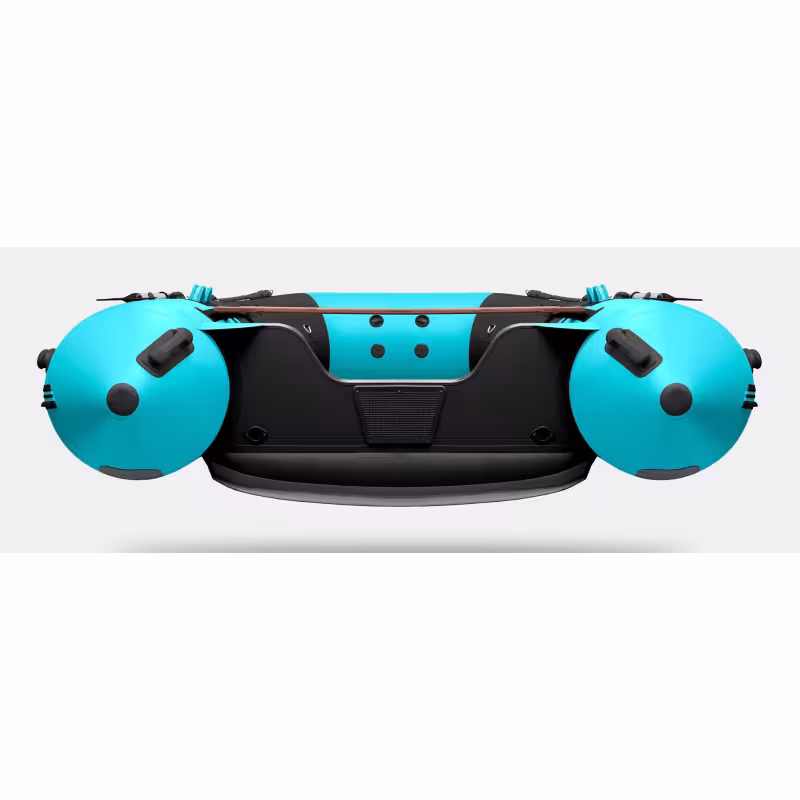 Надувная лодка ПВХ Gladiator E450S, НДНД, черный/бирюзовый