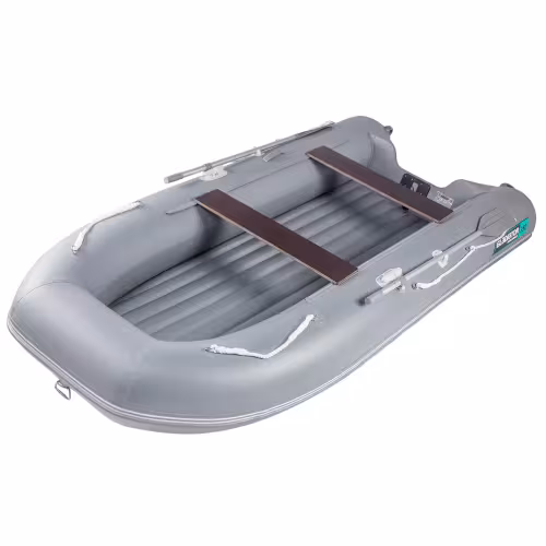 Надувная лодка ПВХ Gladiator E350S, НДНД, темно-серый