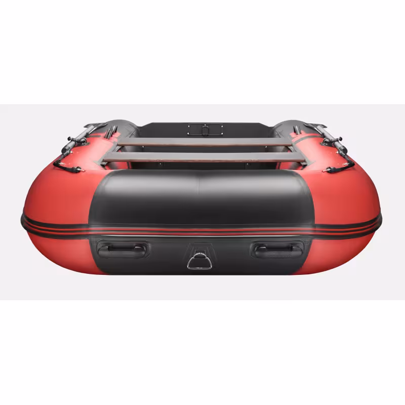 Надувная лодка ПВХ Gladiator E420S Jet, НДНД, красный/черный