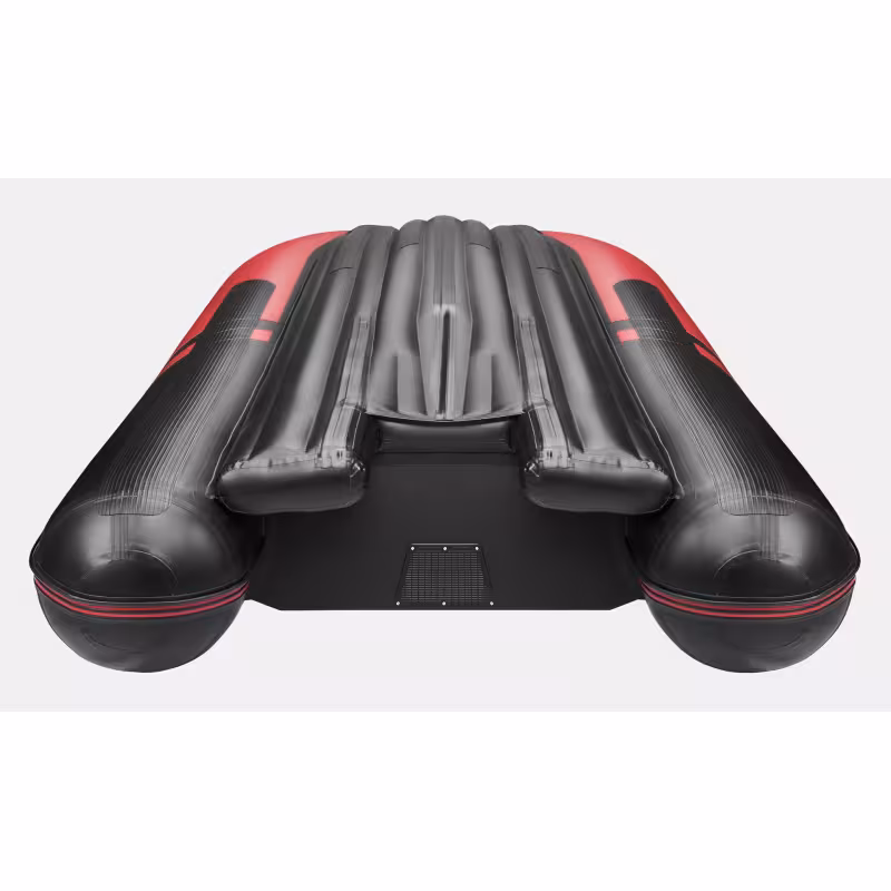 Надувная лодка ПВХ Gladiator E420S Jet, НДНД, красный/черный