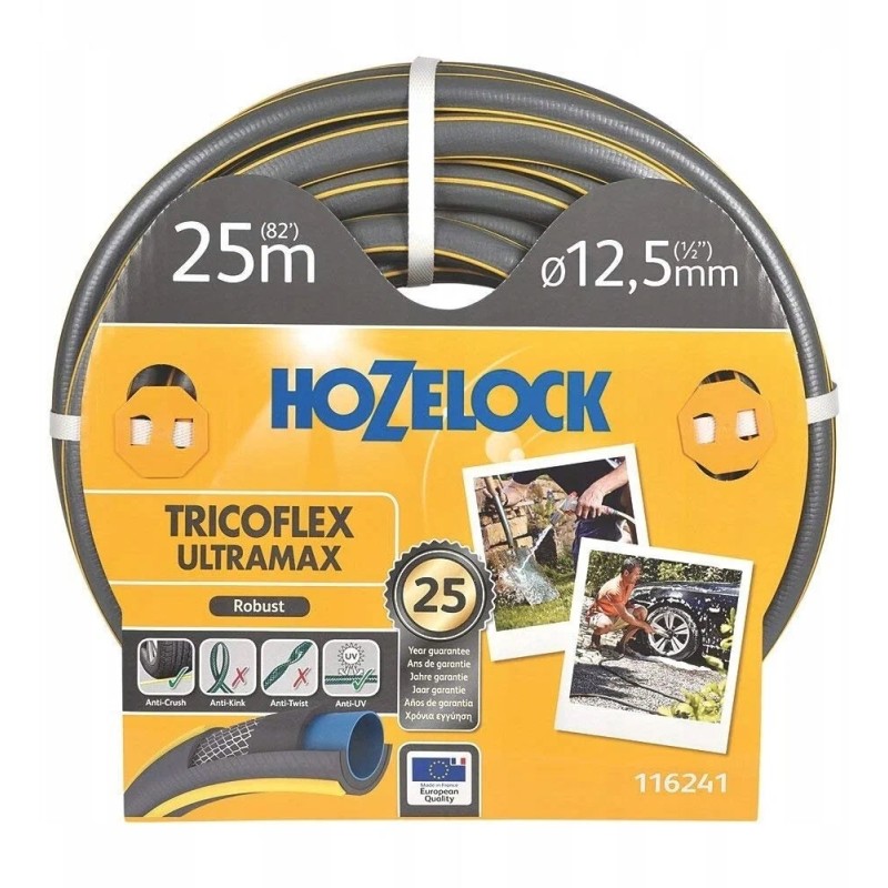 Шланг поливочный Hozelock Tricoflex Ultramax, 1/2'', 25 м