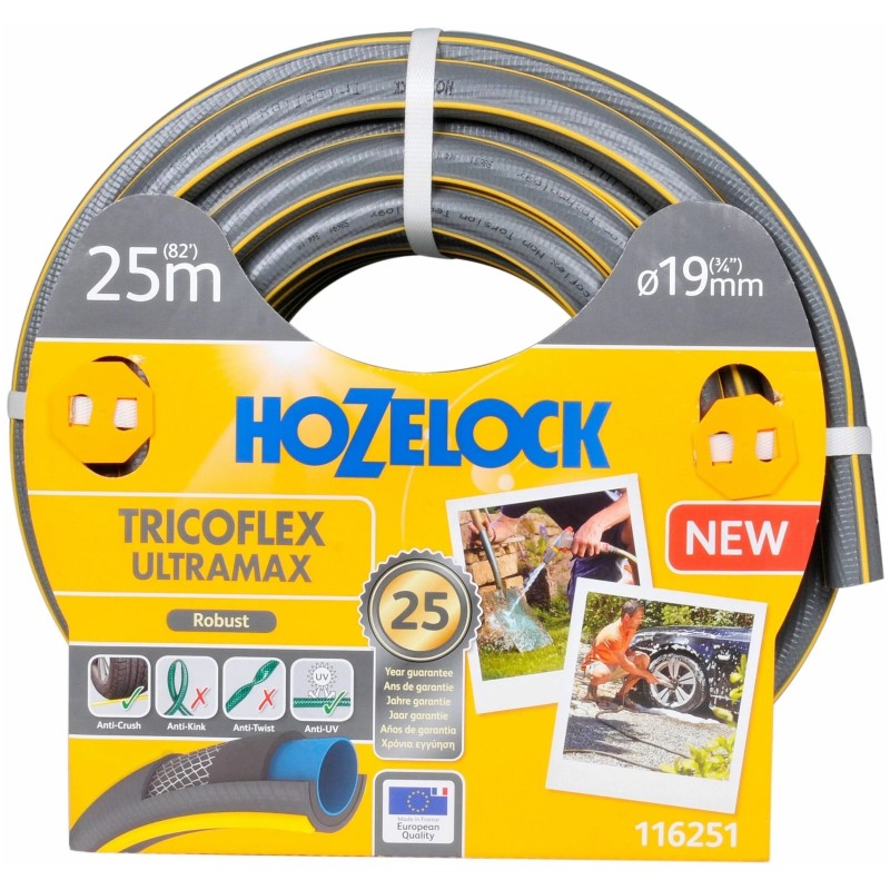 Шланг поливочный Hozelock Tricoflex Ultramax, 3/4'', 25 м