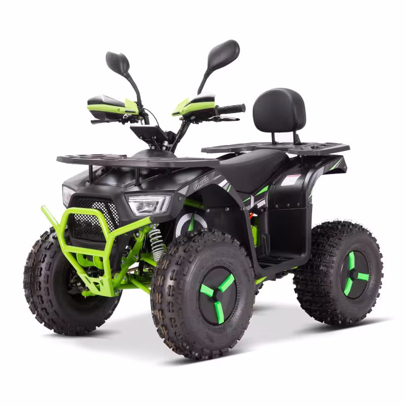 Комплект запчастей для сборки детского аккумуляторного квадроцикла Yacota Sirius 2000W, белый/зеленый