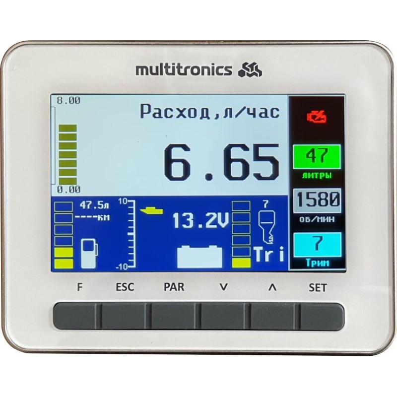 Бортовой компьютер Multitronics CL-950, белый (разъем Hidea/Parsun NMEA)