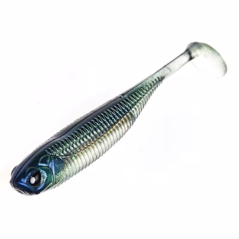 Силиконовая приманка Lucky John 3D Series Makora Shad Tail 3.0in, цвет 001, 7ш