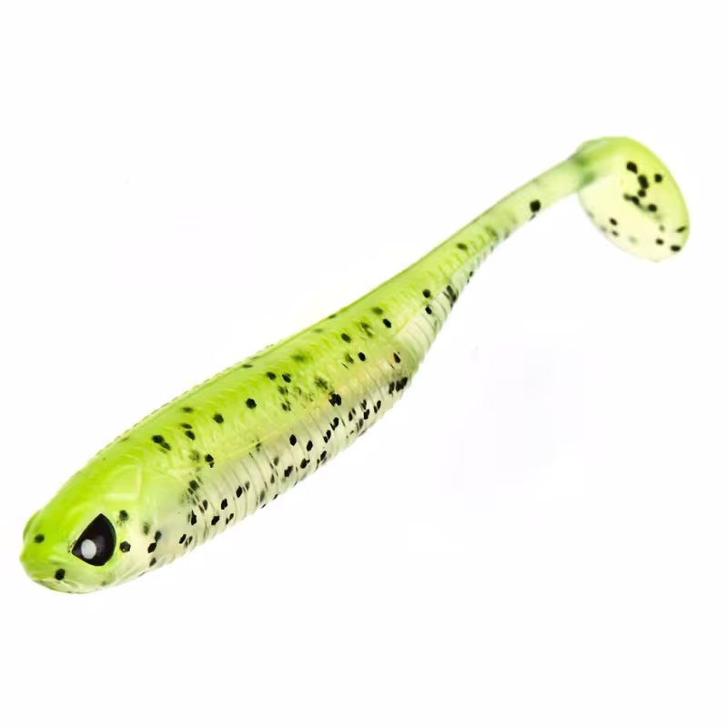Силиконовая приманка Lucky John 3D Series Makora Shad Tail 3.0in, цвет 006, 7шт