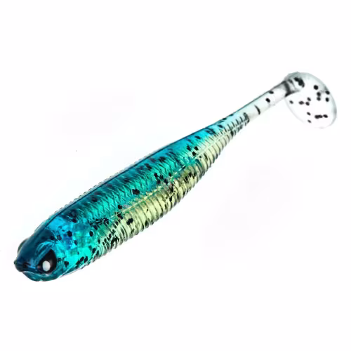 Силиконовая приманка Lucky John 3D Series Makora Shad Tail 4.0in, цвет 002, 6шт