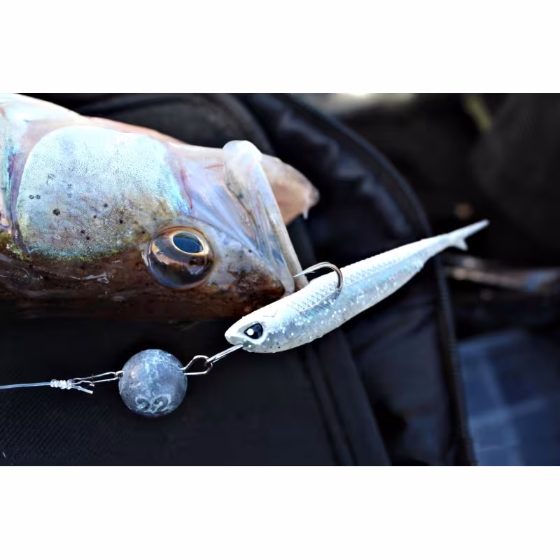 Силиконовая приманка Lucky John 3D Series Makora Split Tail 6.0in, цвет 006, 3шт