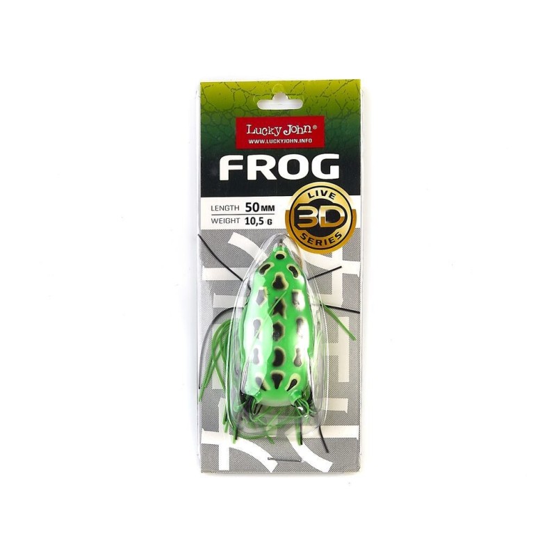 Силиконовая приманка Lucky John 3D Series Frog 2.0in, цвет 003, 1шт.