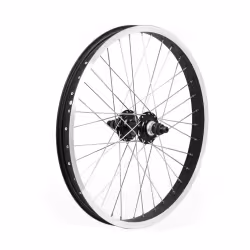 Колесо велосипедное в сборе BMX Trix УТ00026754 20", заднее, 48 спиц, втулка на гайках, обод алюминевый усиленный, фрезерованный