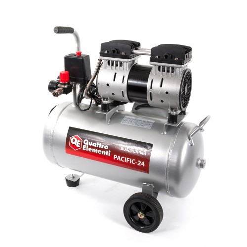 Компрессор поршневой безмасляный Quattro Elementi Pacific-24