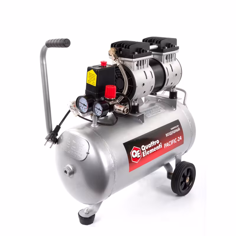 Компрессор поршневой безмасляный Quattro Elementi Pacific-24