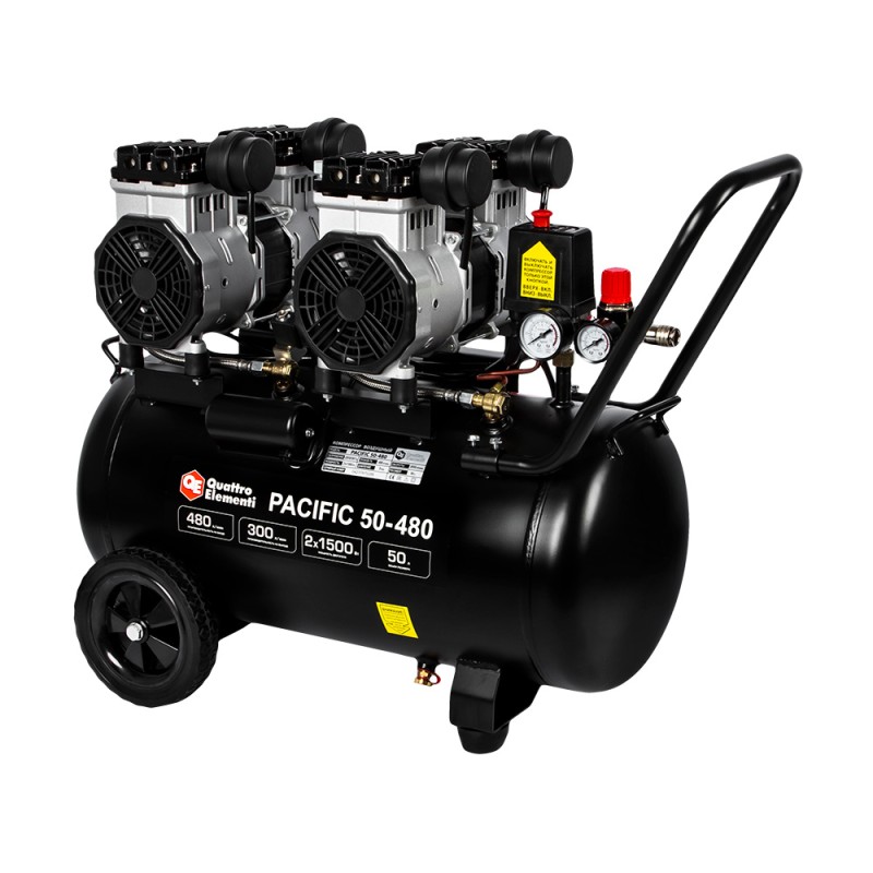 Компрессор поршневой безмасляный Quattro Elementi Pacific 50-480