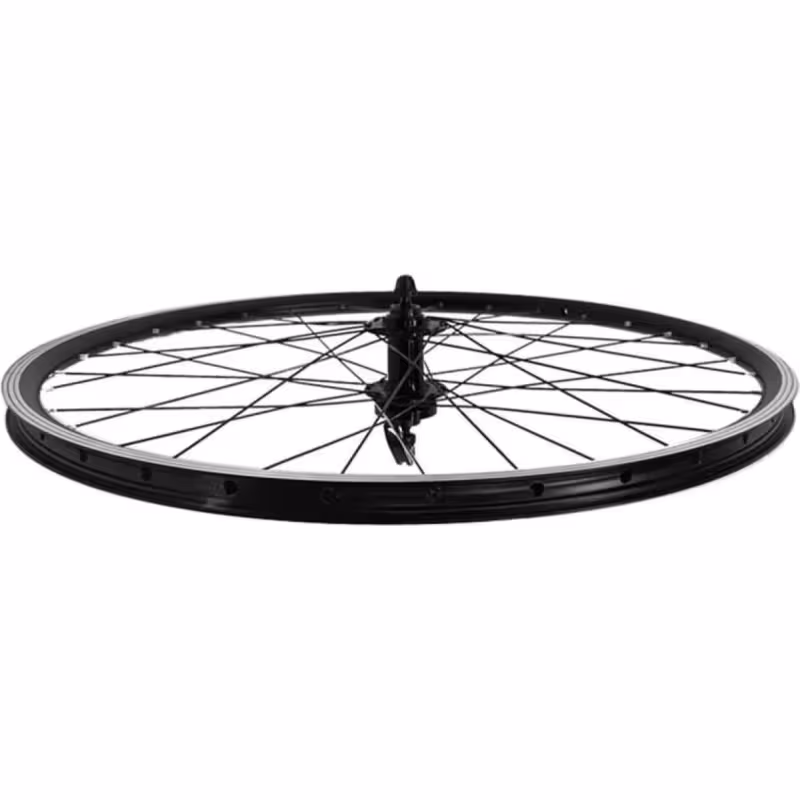 Колесо велосипедное в сборе WSM-26FD-QR 26", переднее, втулка WZ-A208FD, 36 спиц, под диск 6 винтов, эксцентрик, двустеночный обод