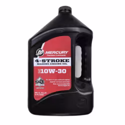 Масло моторное минеральное для 4Т лодочных моторов Mercury 10W-30, 4 л