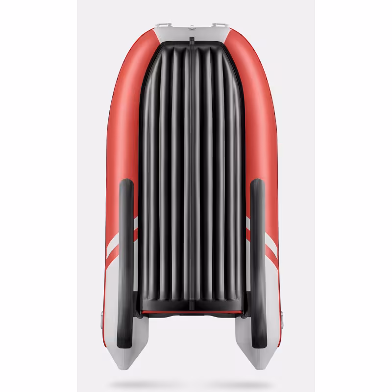 Надувная лодка ПВХ с фальшбортом Gladiator E450X, НДНД, красный/белый