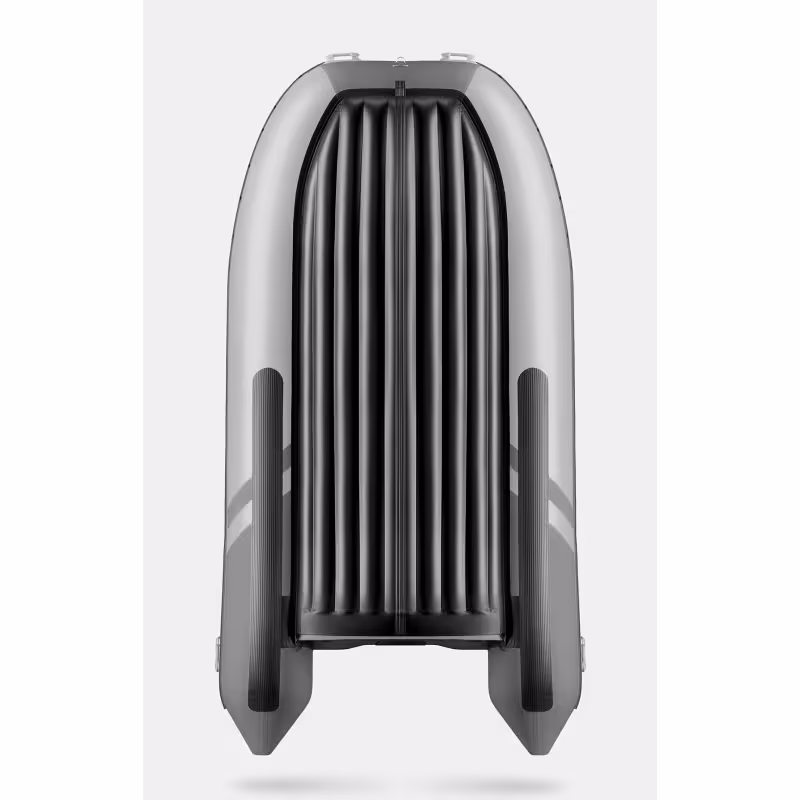 Надувная лодка ПВХ с фальшбортом Gladiator E450X, НДНД, светло-серый/темно-серый