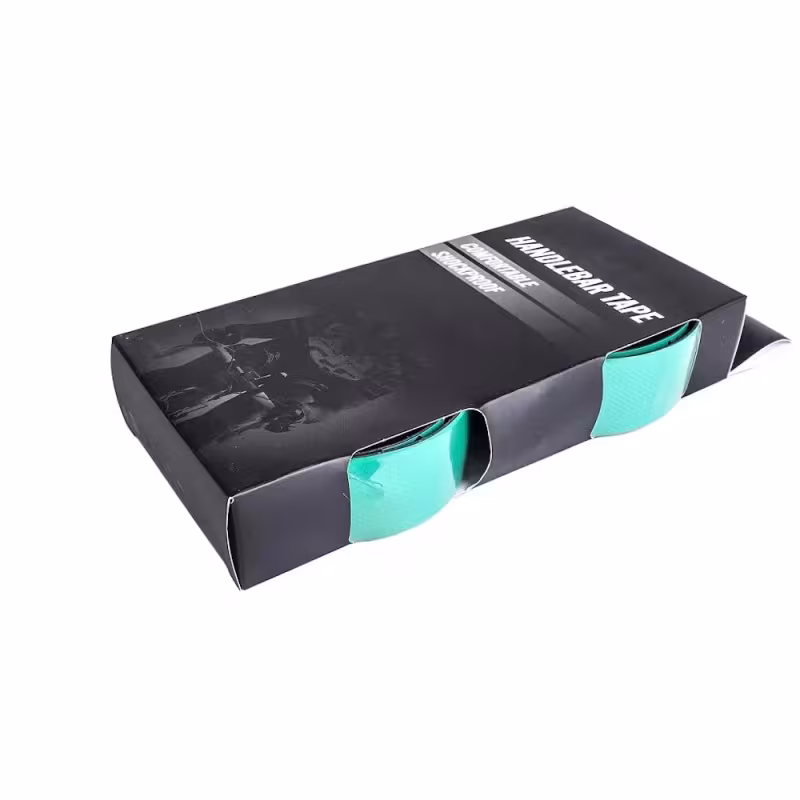 Обмотка руля Tech Team Blocks EVA+PU Bianchi/Black, мятный/черный, 2 шт