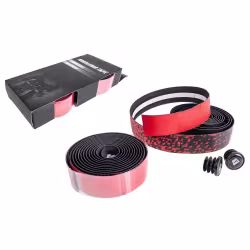 Обмотка руля Tech Team Blocks EVA+PU Red/Black, красный/черный, 2 шт