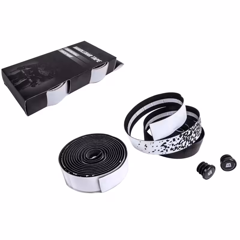 Обмотка руля Tech Team Blocks EVA+PU White/Black, черный/белый, 2 шт