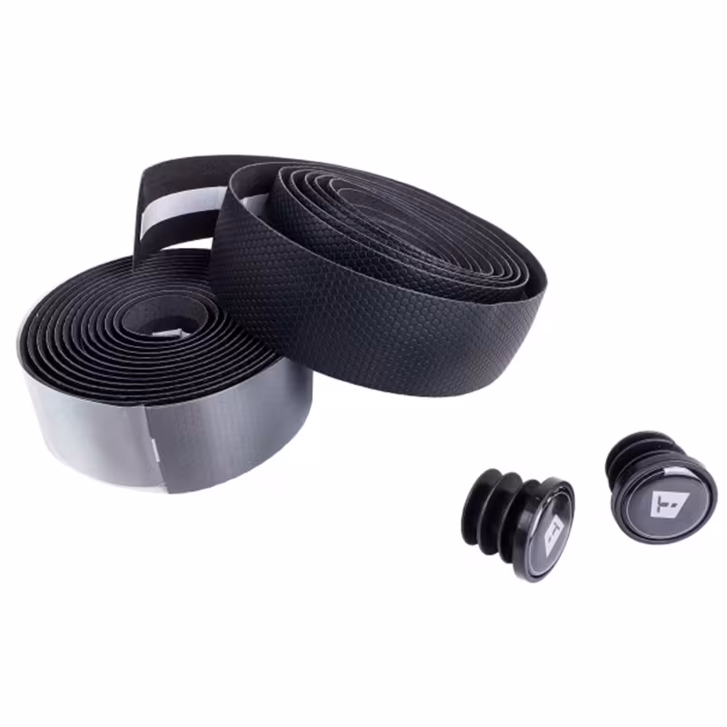 Обмотка руля Tech Team Simple EVA+PU Сarboon, черный, 2 шт