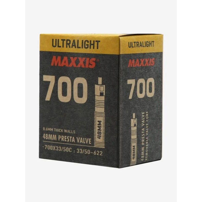 Камера Maxxis Ultralight EIB00141400, 28x700x33/50C, велониппель 48 мм