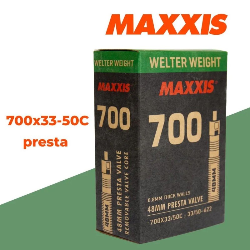 Камера Maxxis Welter Weight EIB00137300, 28x700x33/50C, велониппель 48 мм