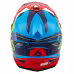 Мотошлем Ataki JK801 Splash, красный/синий/зеленый, размер M