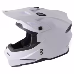 Мотошлем Ataki JK802 Solid, белый глянец, размер XL