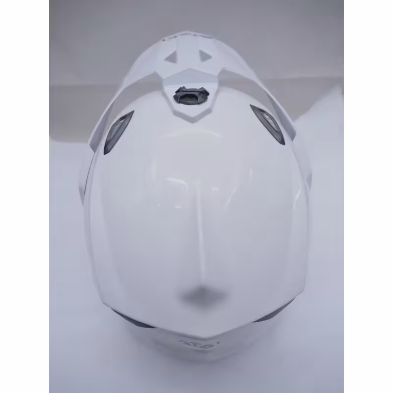 Мотошлем Ataki JK802 Solid, белый глянец, размер XL