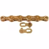 Цепь велосипедная KMC X10EL Ti-N 114L Gold, 10 скоростей, 114 звеньев