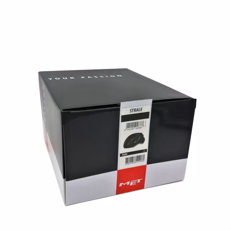 Велошлем Met Strale Black, черный, размер L, 58-61 см