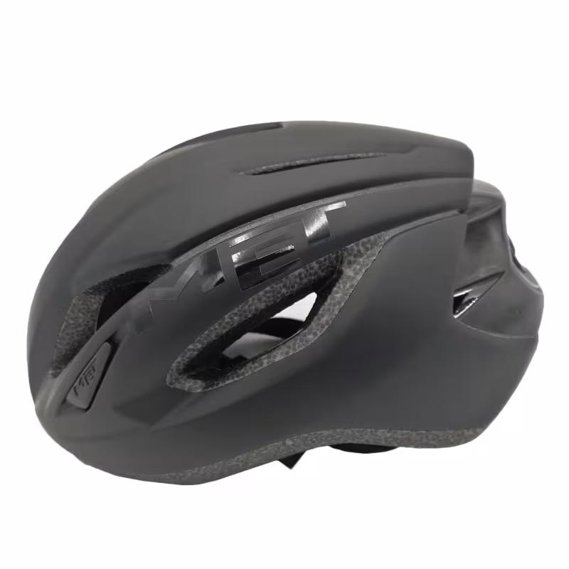 Велошлем Met Strale Black, черный, размер L, 58-61 см