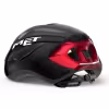 Велошлем Met Strale Black/Metallic Red, черный/красный, размер L, 58-61 см