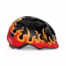 Велошлем детский Met Hooray Black Flames, черный/оранжевый, размер XS, 46-52 см