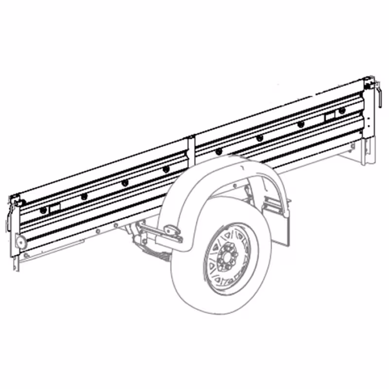 Борт боковой для прицепа МЗСА 3906.0345