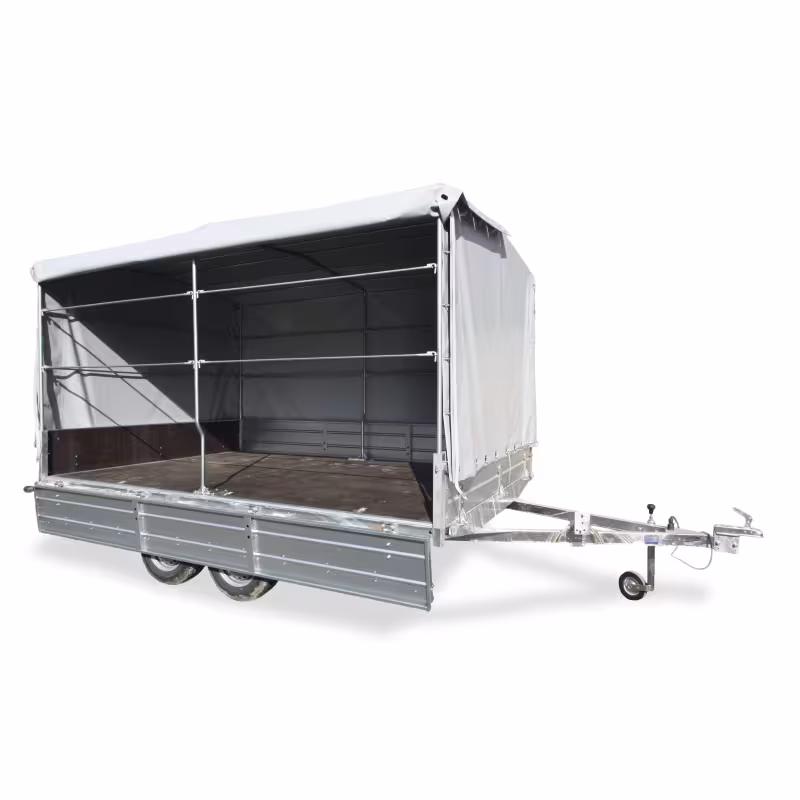 Прицеп бортовой двухосный Вектор ЛАВ 81013D Plus, высокий борт